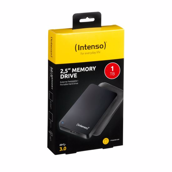 Fotografija izdelka Intenso zunanji disk 1TB 2,5" Memory Drive USB 3.0 Črn + etui