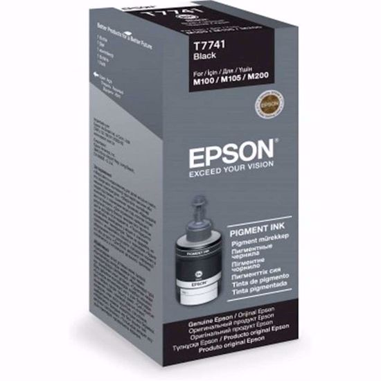 Fotografija izdelka ČRNILO EPSON ČRNO-PIGMENT STEKLENIČKA ZA M100, M105, M200, L655, L605, L1455 140ml