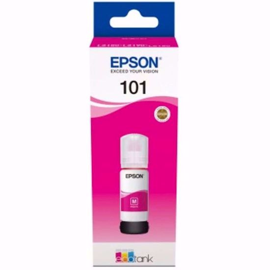 Fotografija izdelka ČRNILO EPSON MAGENTA 101 STEKLENIČKA ECOTANK 101 ZA L4150, L4160, L6160, L6170, L6190 ZA 70ml