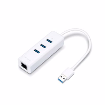 Fotografija izdelka TP-LINK UE330 USB 3.0 3 portni HUB & RJ45 Gigabit Ethernet adapter