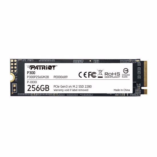 Fotografija izdelka Patriot P300 256GB M.2 NVMe SSD PCIe Gen 3 x4