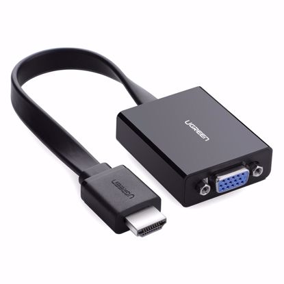 Fotografija izdelka Ugreen HDMI na VGA + 3.5MM Audio+MicroUSB konverter črn - box