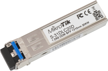 Fotografija izdelka Mikrotik pretvornik FO SFP Mini-GBIC S-31DLC20D