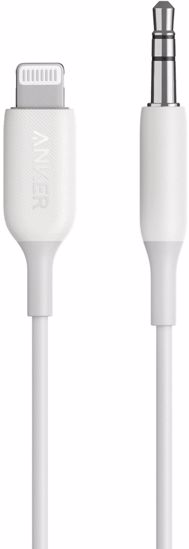 Fotografija izdelka Anker 3.5mm kabel na Lightning Connector - bel