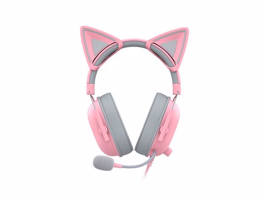 Fotografija izdelka Dodatek za slušalke Razer Kitty Ears V2 Quartz, roza