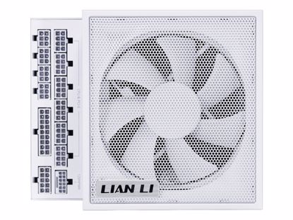 Fotografija izdelka Napajalnik ATX Lian Li EDGE 850W, 80 PLUS Platinum, 12VHPWR, Modularni, bel