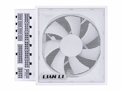 Fotografija izdelka Napajalnik ATX Lian Li EDGE 1000W, 80 PLUS Platinum, 12VHPWR, Modularni, bel