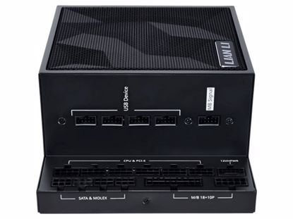 Fotografija izdelka Napajalnik ATX Lian Li EDGE 1300W, 80 PLUS Platinum, 12VHPWR, Modularni, črn