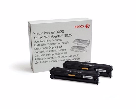 Fotografija izdelka Toner Xerox 3020/3025 106R03048 Črn, Dvojno pakiran, Original