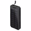 Fotografija izdelka GOOBAY PowerBank 20.000 mAh USB-C Quick-Charge 3.0 sončne celice črna zunanja prenosna baterija