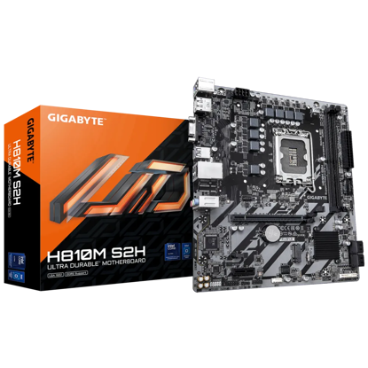 Fotografija izdelka GIGABYTE H810M S2H, DDR5, SATA3, DP, USB3.2Gen1, LGA1851 mATX