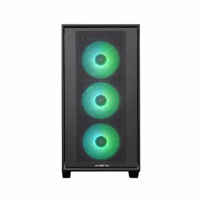 Fotografija izdelka Chieftec HUNTER 3 USB-C ATX RGB ohišje, črno
