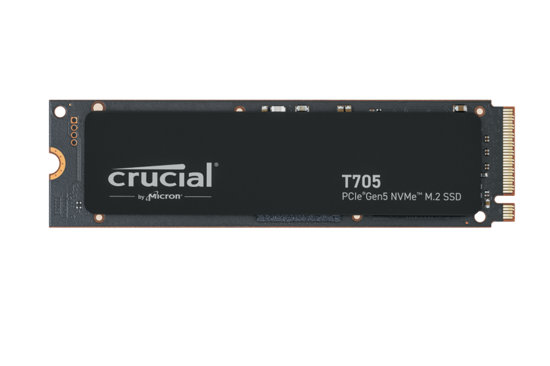Fotografija izdelka Crucial T705 1TB PCIe Gen5 NVMe M.2 SSD