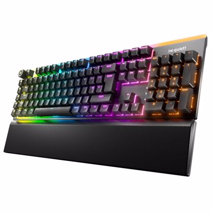Fotografija izdelka BE QUIET! Light Mount Silent Linear UK RGB (BT003UK) mehanska gaming črna tipkovnica