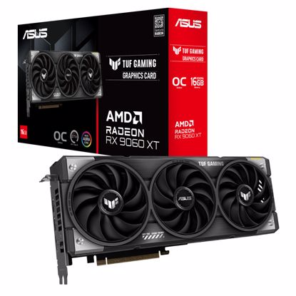 Fotografija izdelka ASUS TUF Gaming Radeon RX 9060 XT 16GB GDDR6 OC (TUF-RX9060XT-O16G-GAMING) gaming grafična kartica