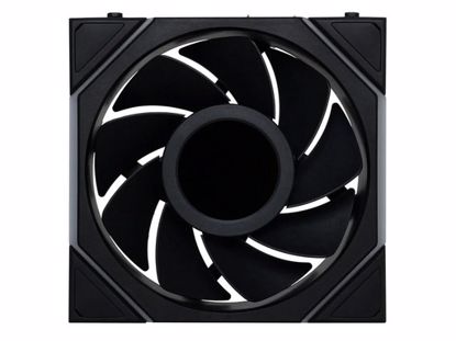 Fotografija izdelka Ventilator za ohišje Lian Li UNI FAN TL Wireless LCD 120 Reverse Blade ARGB PWM 120mm, 3 Pack + Kontroler, črn