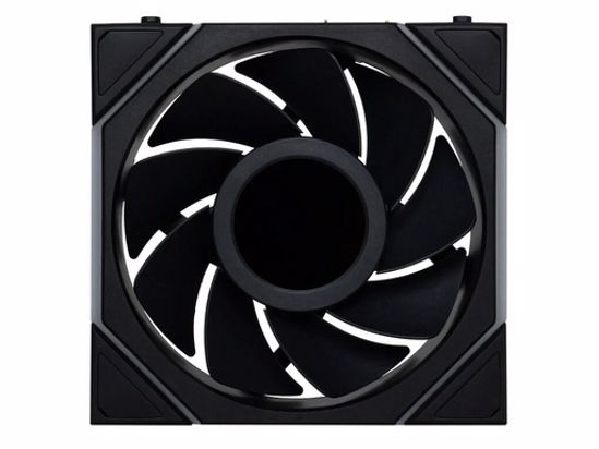 Fotografija izdelka Ventilator za ohišje Lian Li UNI FAN TL Wireless LCD 120 Reverse Blade ARGB PWM 120mm, 3 Pack + Kontroler, črn