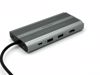 Fotografija izdelka Priključna postaja USB-C 12 v 1, 1x USB-C 3.1, 4x USB-A, USB-C PD100W, 1x HDMI 4K@30Hz, VGA, SD+TF, RJ45, AUX, Aluminij, siva, ORICO XDR-X2