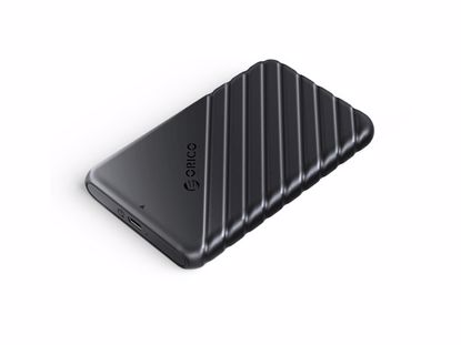 Fotografija izdelka Zunanje ohišje za 2,5'' HDD/SSD, USB-C 3.1 UASP v SATA3, tool-free, črno, ORICO 25PW1C-C3