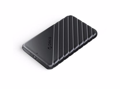 Fotografija izdelka Zunanje ohišje za 2,5'' HDD/SSD, USB 3.0 v SATA3, tool-free, črn, ORICO 25PW1-U3