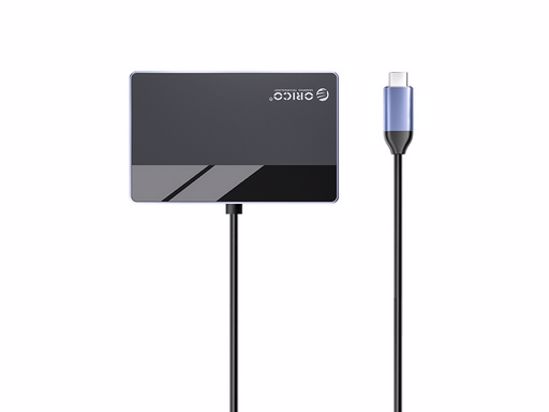 Fotografija izdelka Priključna postaja USB-C, 7 v 1, 3x USB-A, HDMI, VGA, PD 100W, 3,5 mm audio, ORICO DM-7P