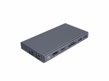 Fotografija izdelka Priključna postaja USB-C, 9 v 1, M.2 NVMe, 3x USB 3.1, USB-C PD, HDMI, RJ45, SD+TF, Audio, ORICO CDH-9N