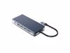Fotografija izdelka Priključna postaja USB-C, 11 in 1, 3x USB 3.0, 1x USB 2.0, HDMI, VGA, avdio, čitalec kartic, RJ45, PD 100W, ORICO WB-11P