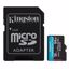 Fotografija izdelka KINGSTON Canvas Go! Plus microSD 64GB Class 10 UHS-I U3 V30 A2 adapter (SDCG4/64GB) spominska kartica
