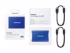 Fotografija izdelka Zunanji SSD 1TB Type-C USB 3.2 Gen2 V-NAND UASP, Samsung T7, moder (MU-PC1T0H/WW)