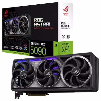 Fotografija izdelka ASUS ROG Astral GeForce RTX 5090 32G GDDR7 OC (ROG-ASTRAL-RTX5090-O32G-GAMING) ARGB gaming grafična kartica