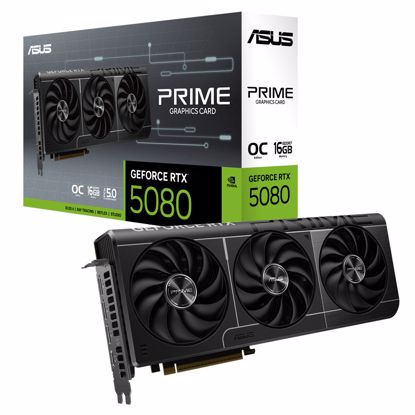 Fotografija izdelka ASUS Prime Gaming GeForce RTX 5080 16GB GDDR7 OC (PRIME-RTX5080-O16G) gaming grafična kartica
