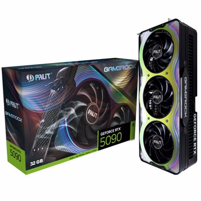 Fotografija izdelka PALIT GameRock GeForce RTX 5090 32GB GDDR7 OC ARGB gaming grafična kartica