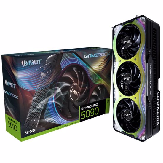 Fotografija izdelka PALIT GameRock GeForce RTX 5090 32GB GDDR7 OC ARGB gaming grafična kartica