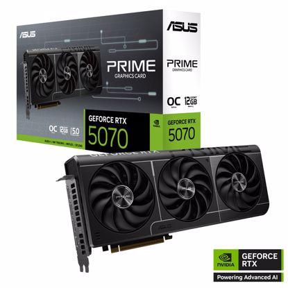 Fotografija izdelka ASUS PRIME GeForce RTX 5070 12GB GDDR7 OC (PRIME-RTX5070-O12G) grafična kartica