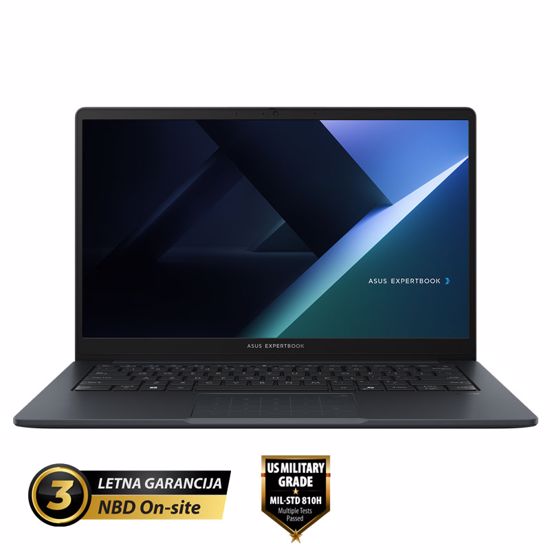 Fotografija izdelka ASUS ExpertBook B1 14" (35,56cm) FHD Core 7 150U 16GB 1TB prenosni računalnik (B1403CVA-WB73D0)
