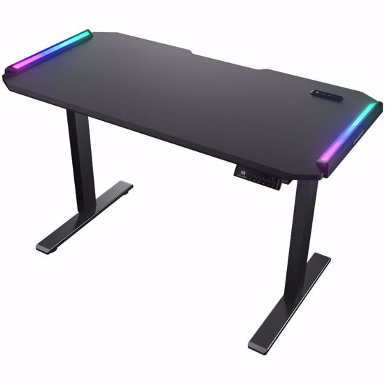 Fotografija izdelka COUGAR E-DEIMUS 120 - električna gaming miza, RGB, črna