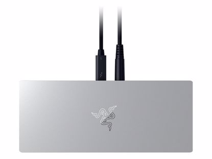 Fotografija izdelka Priključna postaja USB-C Razer Thunderbolt 5 Dock Mercury, PD 140W, SSD reža, 10 v 1