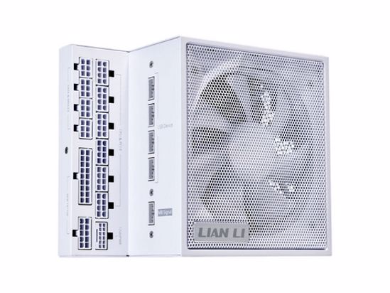 Fotografija izdelka Napajalnik ATX Lian Li EDGE 1000W, 80 PLUS Gold, 12VHPWR, HUB, Modularen, bel