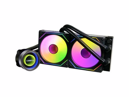 Fotografija izdelka Komplet za tekočinsko hlajenje AIO Liquid Cooler Lian Li GALAHAD II Trinity 240 SL-INF, ARGB, črn