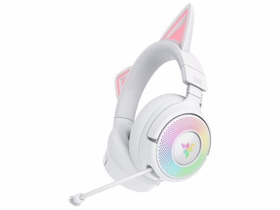 Fotografija izdelka Slušalke Razer Kraken Kitty V3 Pro, bele