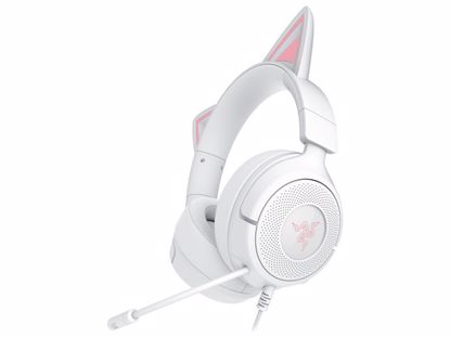 Fotografija izdelka Slušalke Razer Kraken Kitty V3 X, bele, 3.5 mm
