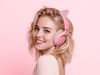 Fotografija izdelka Slušalke Razer Kraken Kitty V3 X Quartz, roza, 3.5 mm