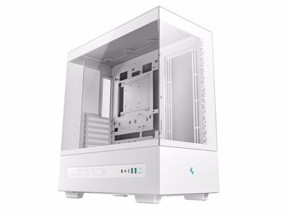 Fotografija izdelka Računalniško ohišje DeepCool CH690 DIGITAL,  ATX, Midi-Tower, LCD, kaljeno steklo, belo