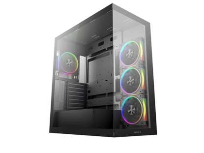 Fotografija izdelka Računalniško ohišje DeepCool CG580 4F V2, ATX, Midi-Tower, Kaljeno steklo, črno