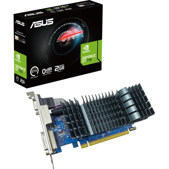 Fotografija izdelka Grafična kartica ASUS GeForce GT 710, 2GB GDDR5, PCI-E 2.0 GT710-SL-2GD5-BRK-EVO
