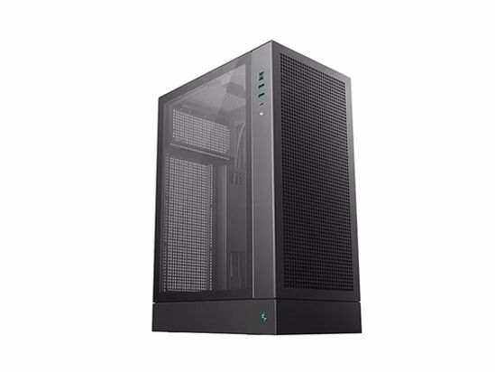 Fotografija izdelka Računalniško ohišje DeepCool CH170 PLUS, ITX, Micro-ATX, kaljeno steklo, črno