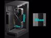 Fotografija izdelka Računalniško ohišje DeepCool CH170 PLUS, ITX, Micro-ATX, kaljeno steklo, črno