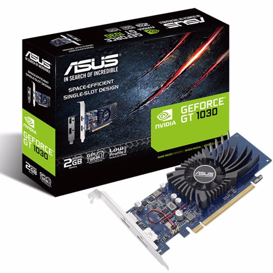 Fotografija izdelka ASUS GeForce GT 1030 2 GB GDDR5 (90YV0AT2-M0NA00) grafična kartica