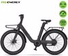 Fotografija izdelka MS ENERGY CITYZEN C102 električno kolo, cestno / mestno, 24 x 3", 250W motor, 36V 9.6Ah 345Wh baterija, do 70km, mehanske disk zavore, vzmetne vilice, LED zaslon, sivo