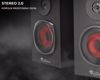 Fotografija izdelka GENESIS HELIUM 200 računalniški zvočniki, STEREO 2.0, 20W RMS, mini jack 3.5mm, kontrolna plošča, nadzor glasnosti, priklop za slušalke, karbonski izgled, leseni, črni